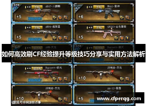 如何高效刷CF经验提升等级技巧分享与实用方法解析